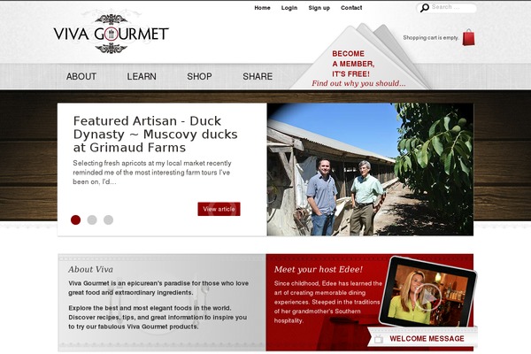 vivagourmet.com site used Viva