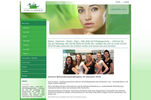 Viva theme site design template sample