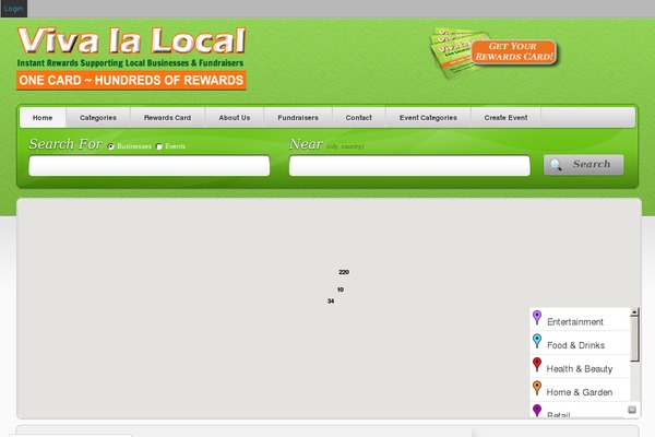 Vantage theme site design template sample
