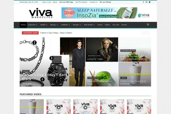 Hotmagazine theme site design template sample