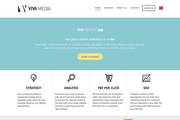 Viva theme site design template sample