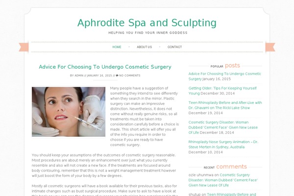 Sugar & Spice pro theme site design template sample