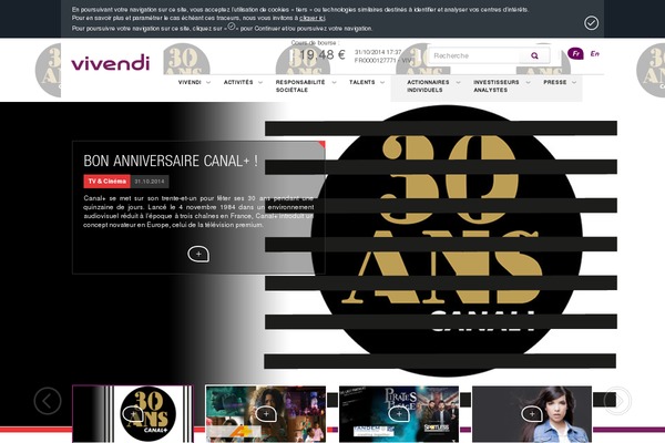 vivendi.fr site used Vivendi