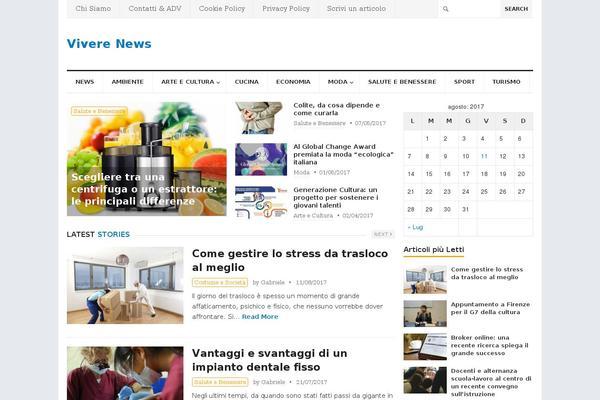viverenews.it site used Blognow