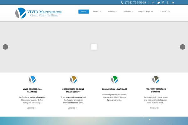 Vivid theme site design template sample