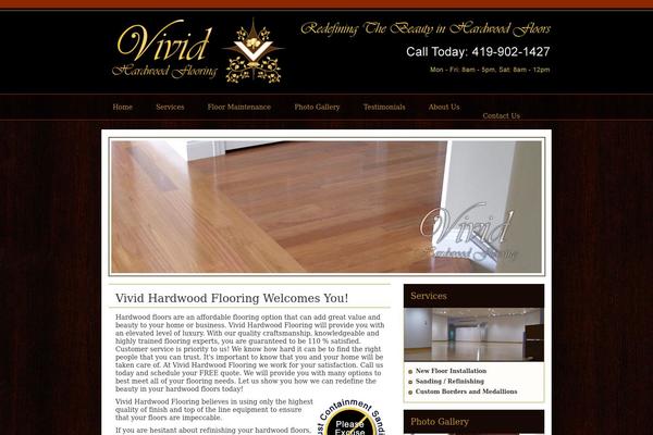 Vivid theme site design template sample