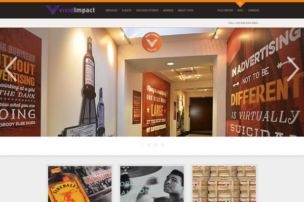 Vivid theme site design template sample