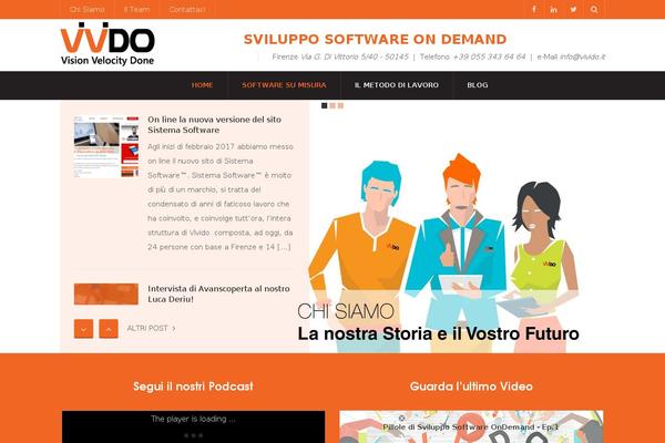 Vincent theme site design template sample