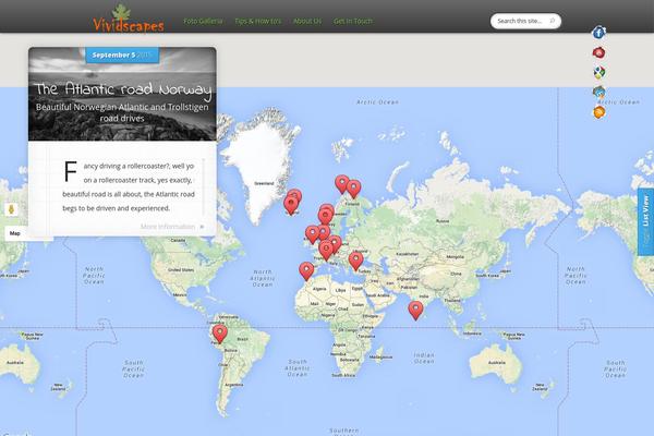 Explorable theme site design template sample