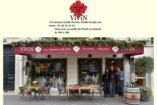 vivin.fr site used Skt-white-pro