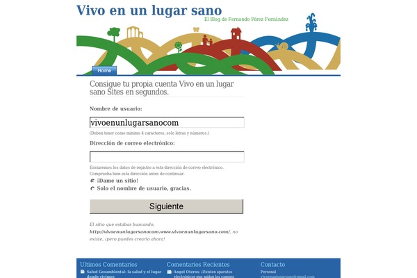 vivoenunlugarsano.com site used Deliciously_blue
