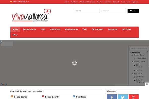 Directory theme site design template sample