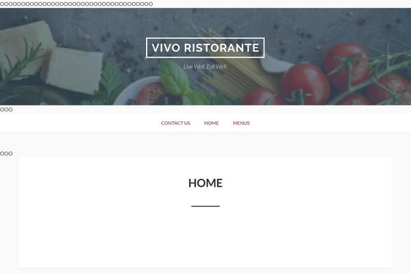 Café Pro theme site design template sample
