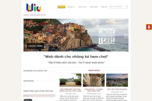 Voyage theme site design template sample