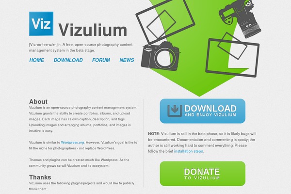 vizulium.com site used Kihon