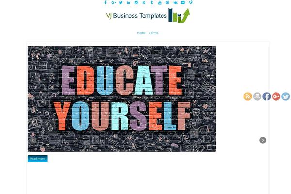 vjtemplates.com site used fGeek