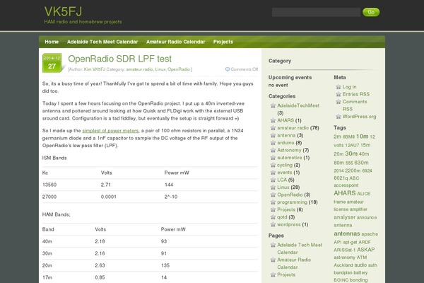 Green Hope theme site design template sample