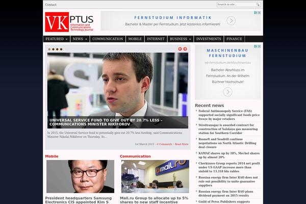 BlogNews theme site design template sample