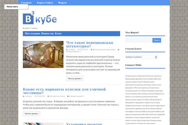 Site using Floating Menu plugin