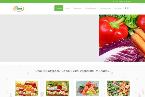 OrganicFood theme site design template sample