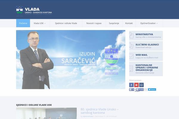 Candidate website example screenshot