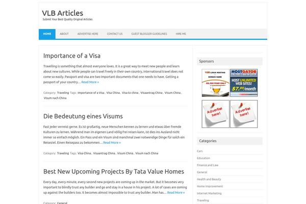 Iconic One theme site design template sample