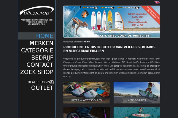 vliegerop.nl site used Vliegerop