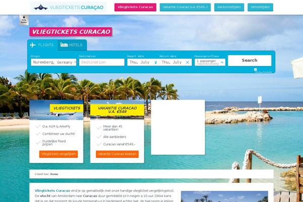 vliegtickets-curacao.nl site used Vliegtickets