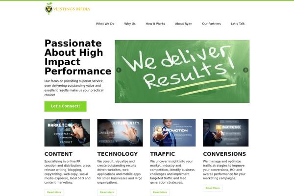 discover theme site design template sample