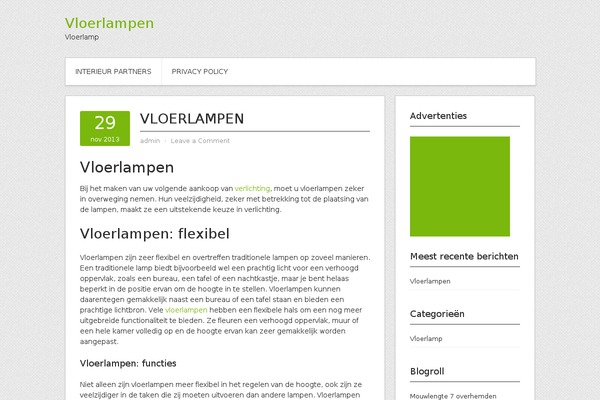 Contango theme site design template sample