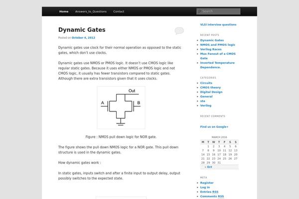 Twenty Eleven theme site design template sample