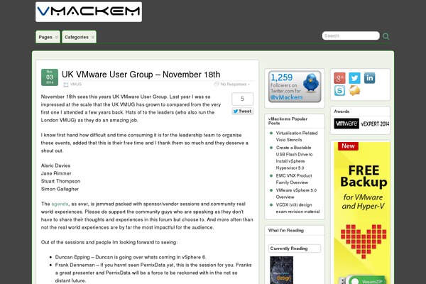 vmackem.co.uk site used Suffusion