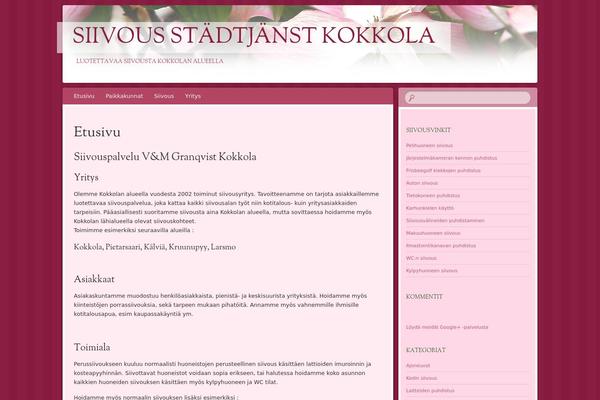 Bouquet theme site design template sample