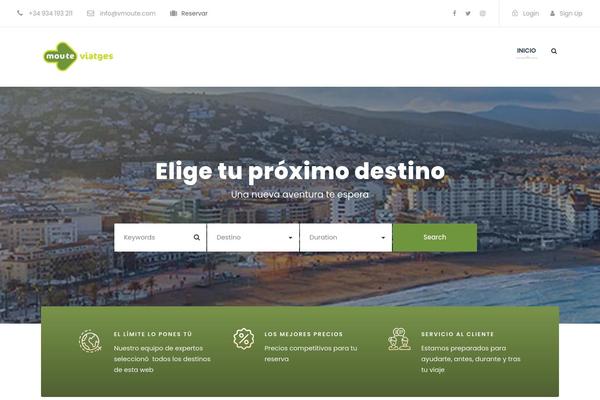 TravelTour theme site design template sample