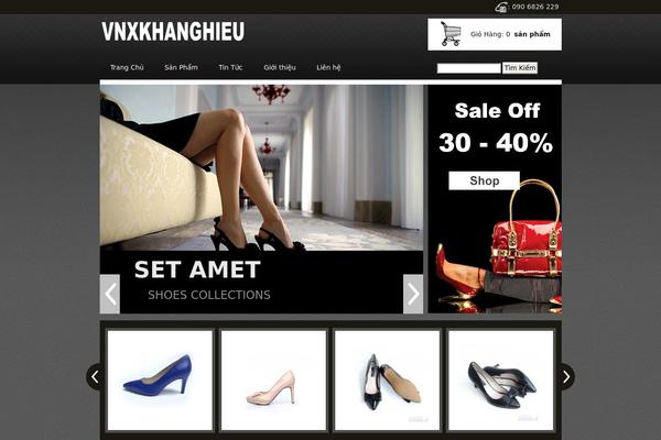Shop theme site design template sample
