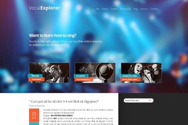 Hybrid theme site design template sample