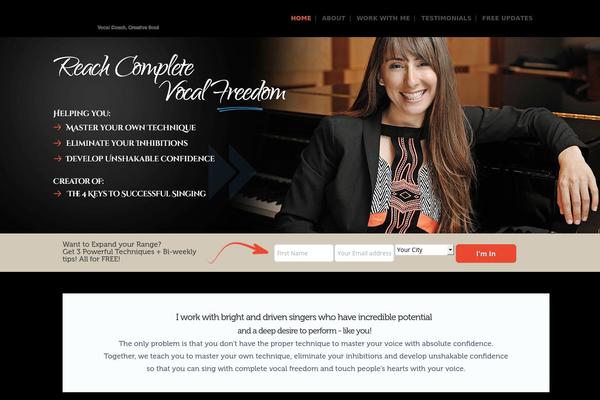 Nadia theme site design template sample