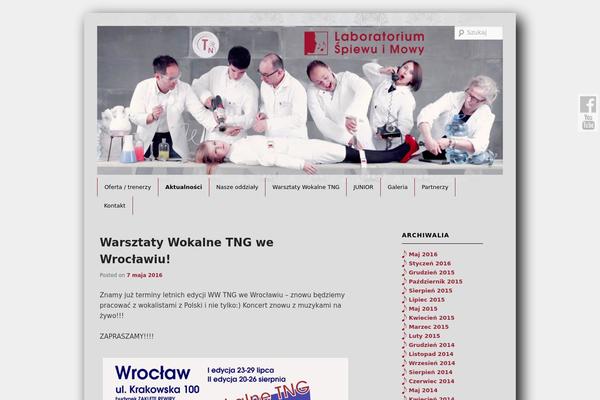 Twenty Eleven theme site design template sample