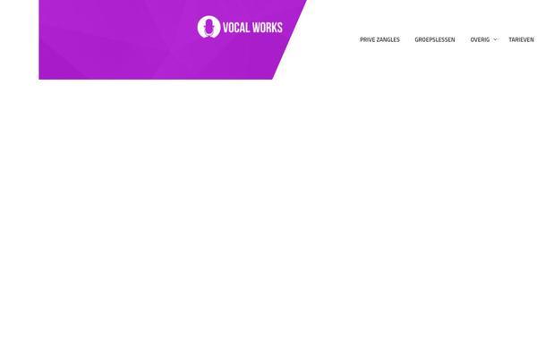 vocalworks.nl site used Gofit-themerex