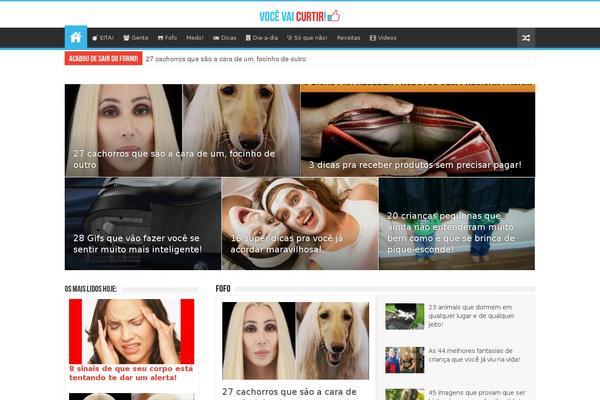 Sahifa Child theme site design template sample