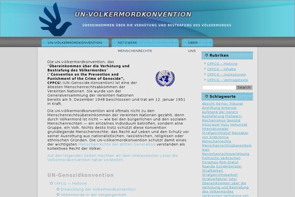 voelkermordkonvention.de site used Menschenrechte