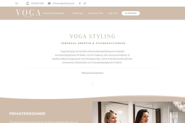 Exponent theme site design template sample