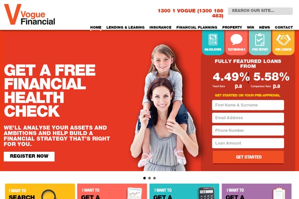 Vogue theme site design template sample