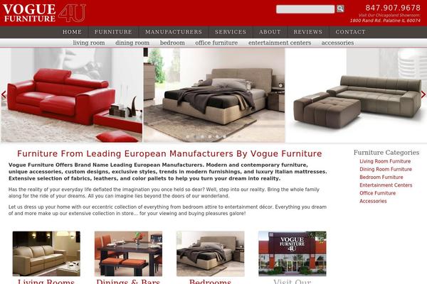 Vogue theme site design template sample