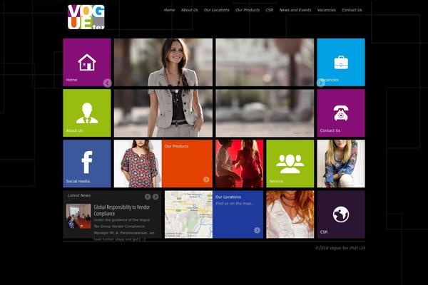 Vogue theme site design template sample
