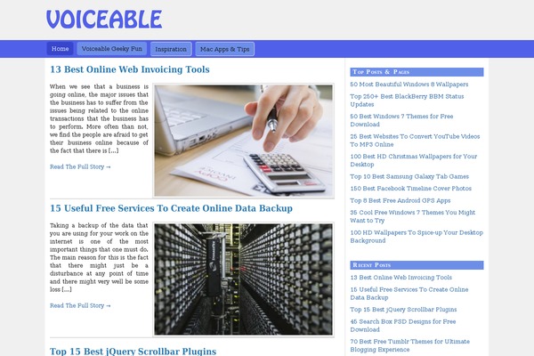 Minimalist theme site design template sample