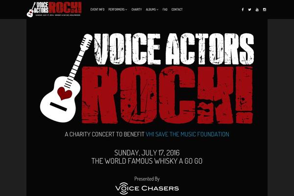 Vocal theme site design template sample