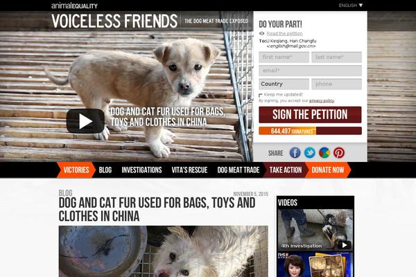 Site using Speakup-email-petitions plugin
