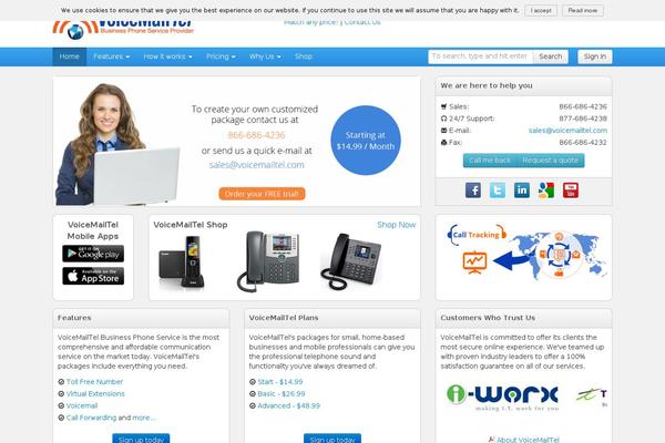 voicemailtel.com site used Voicemailtel