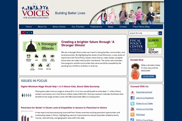 voices4kids.org site used Voices